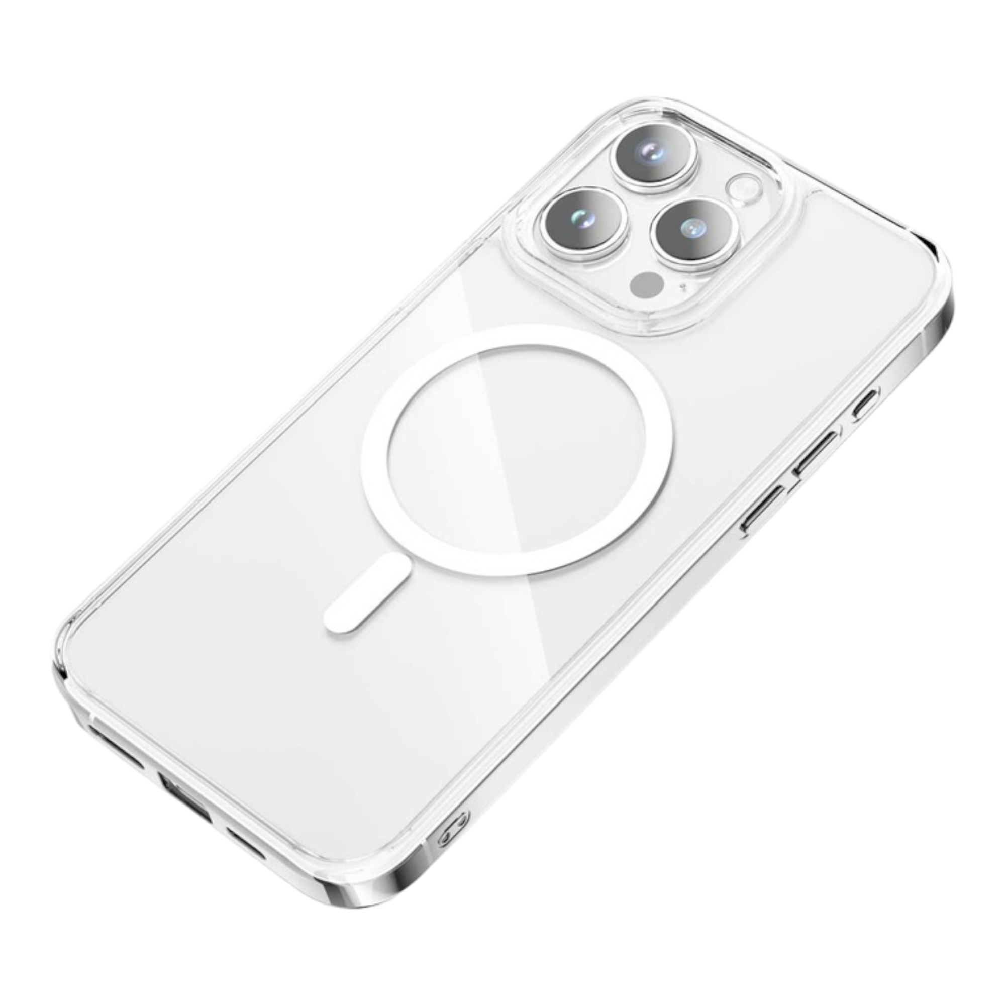 Green Lion Magsafe Crystal Clear Case for iPhone 15 Pro Max - Clear - alAsil